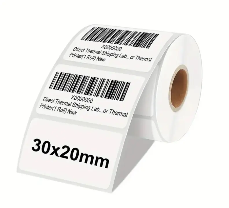 30mm x 20mm Direct Thermal Barcode Label